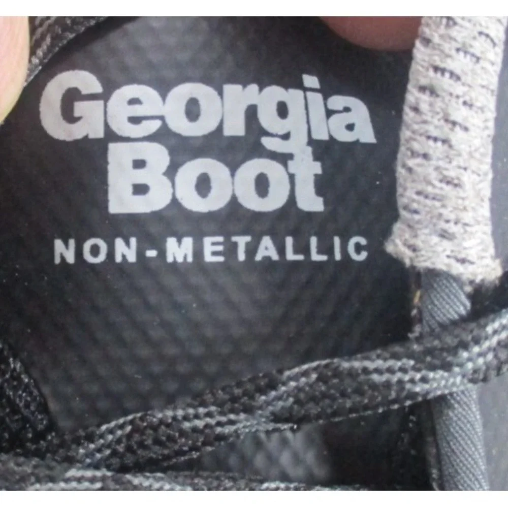 Georgia Boot ReFLX Shoes Men's 11.5‎ Black Composite Toe Work Slip Resistant NEW